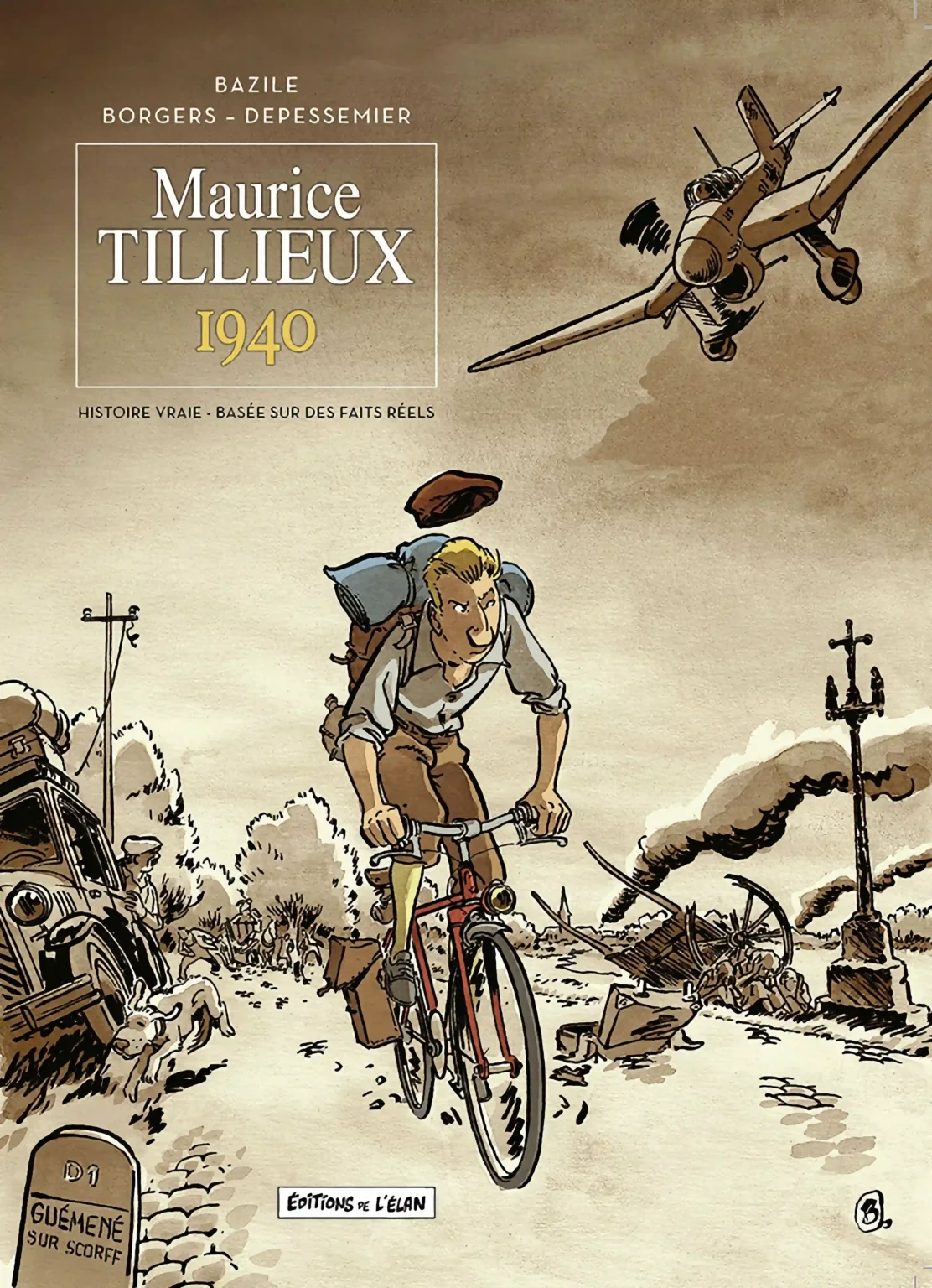 Couverture de l’album « L’Escapade à vélo de Maurice Tillieux en 1940 »